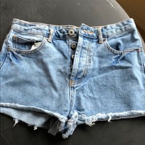 Forever 21 denim cheeky shorts.